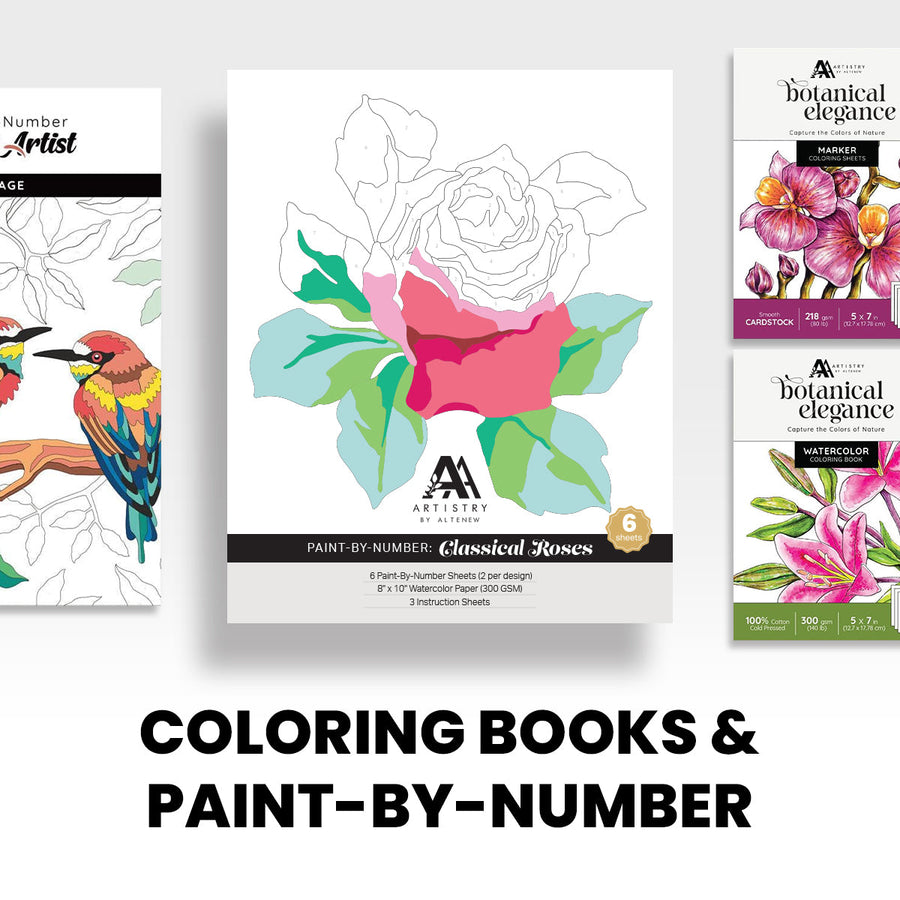 Coloring Books & Paint-by-Numbers