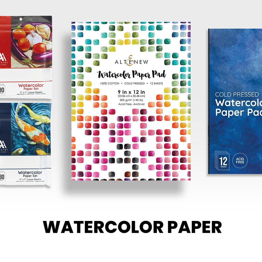 High Quality Watercolor Papers for Painting, Cardmaking, Paper Crafting & More!