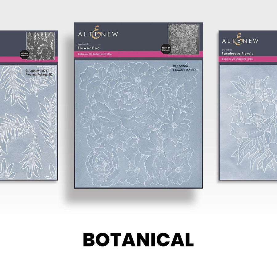 Impressively Detailed 3D Botanical Embossing Folders