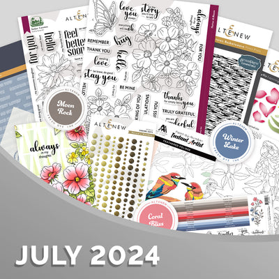 July 2024 Stamps, Dies, Press and Foil Plates, Fresh Dye Inks & MORE - Altenew