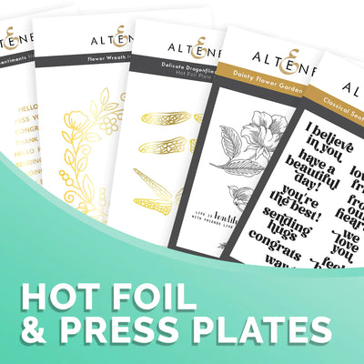 Altenew Press Plates and Hot Foil Plates for Crafting