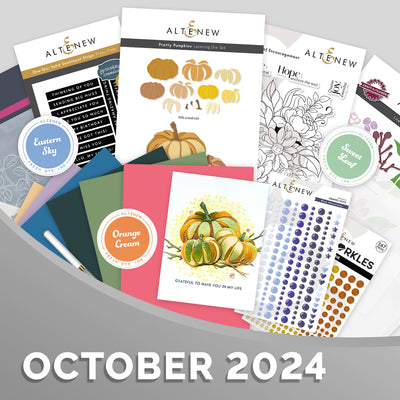 October 2024 Fall-Themed Stamps, Dies, Colored Cardstock, Crafting Tools & More - Altenew