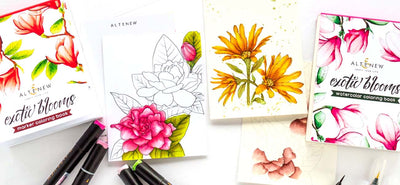 Altenew Adult Coloring Books for Watercolor & Mixed Media Techniques
