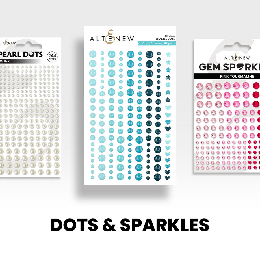 Paper Crafting Enamel Dots, Gemstones, & Pearl Dots
