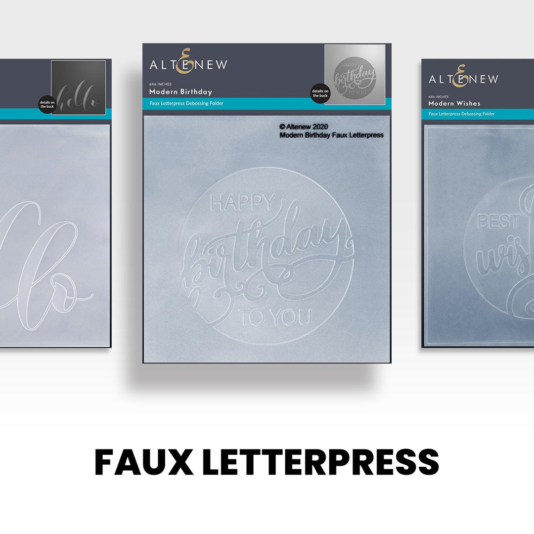 Amazingly Stylish Faux Letterpress Debossing Folders