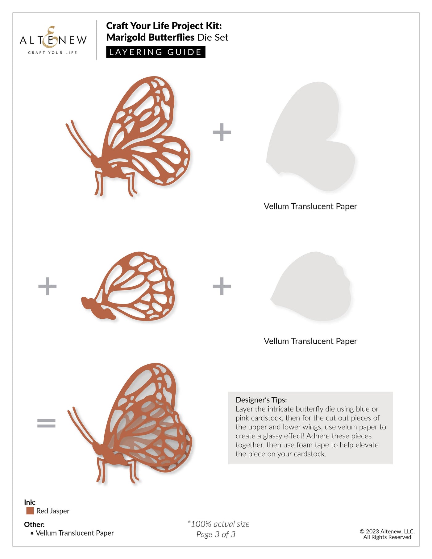 Craft Your Life Project Kit Craft Your Life Project Kit: Marigold Butterflies