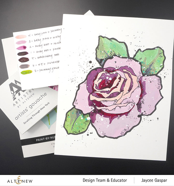 Coloring Book Paint-by-Number: Classical Roses