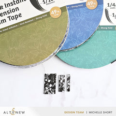 Adhesives Black Instant Dimension Foam Tape - 1/16'' x 1/2'' x 15m