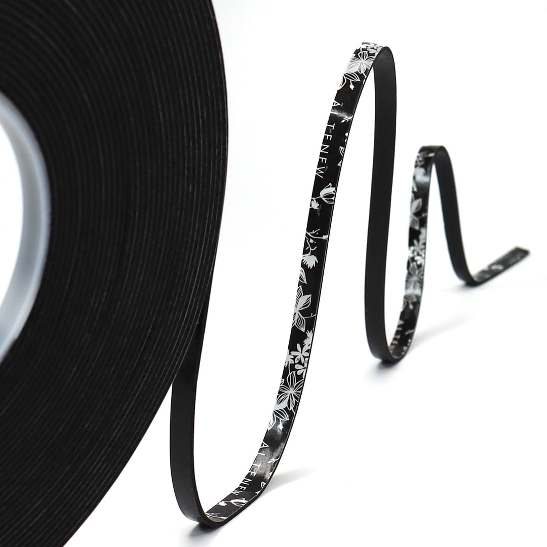 Adhesives Black Instant Dimension Foam Tape - 1/16'' x 1/4'' x 15m