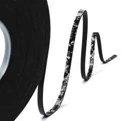 Adhesives Black Instant Dimension Foam Tape - 1/16'' x 1/4'' x 15m