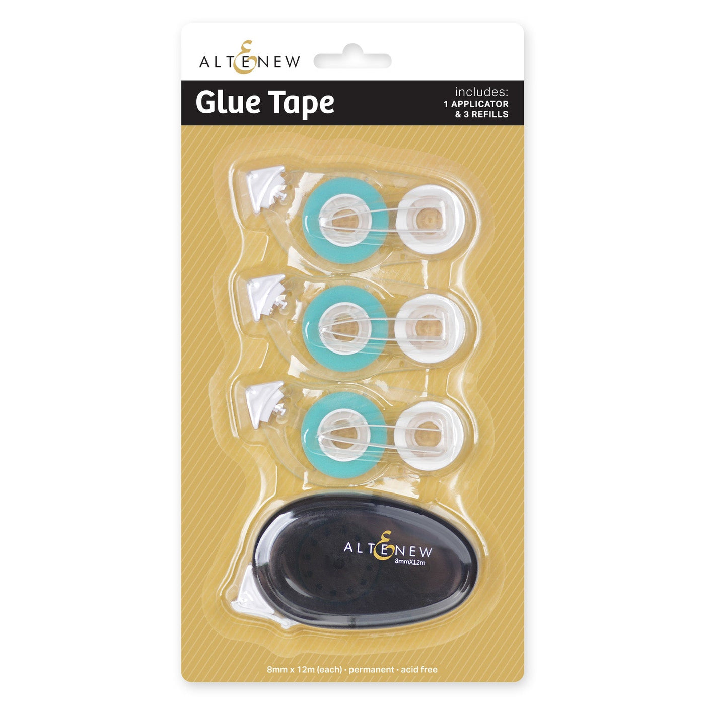 Adhesives Glue Tape & 3 Refills Set