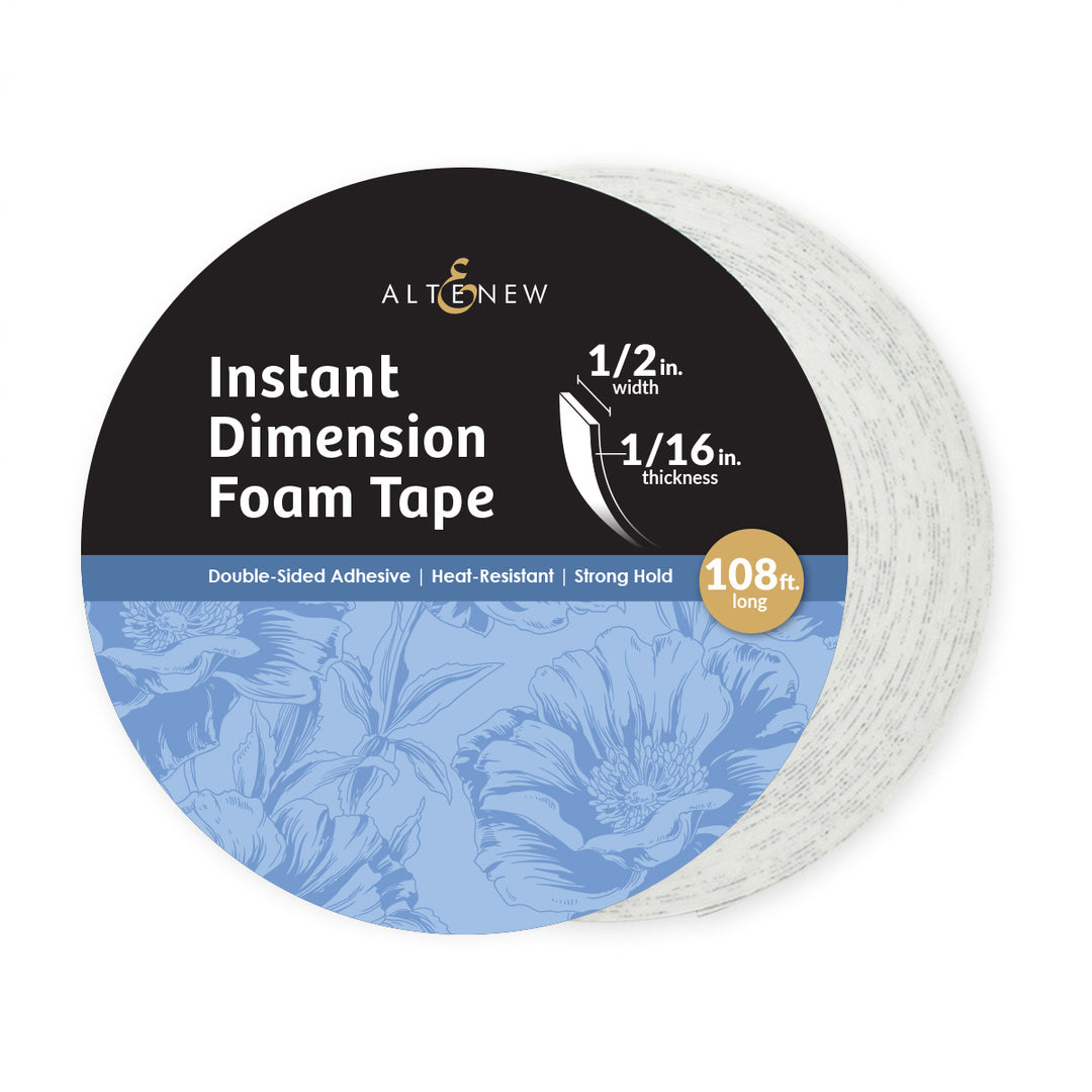 Adhesives Instant Dimension Foam Tape - 1/16'' x 1/2'' x 33m