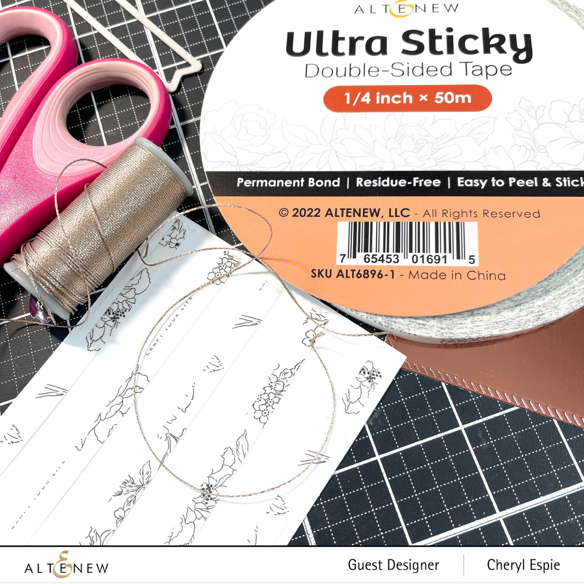 Adhesives Ultra Sticky Double Sided Tape (1/4 inch × 50m)