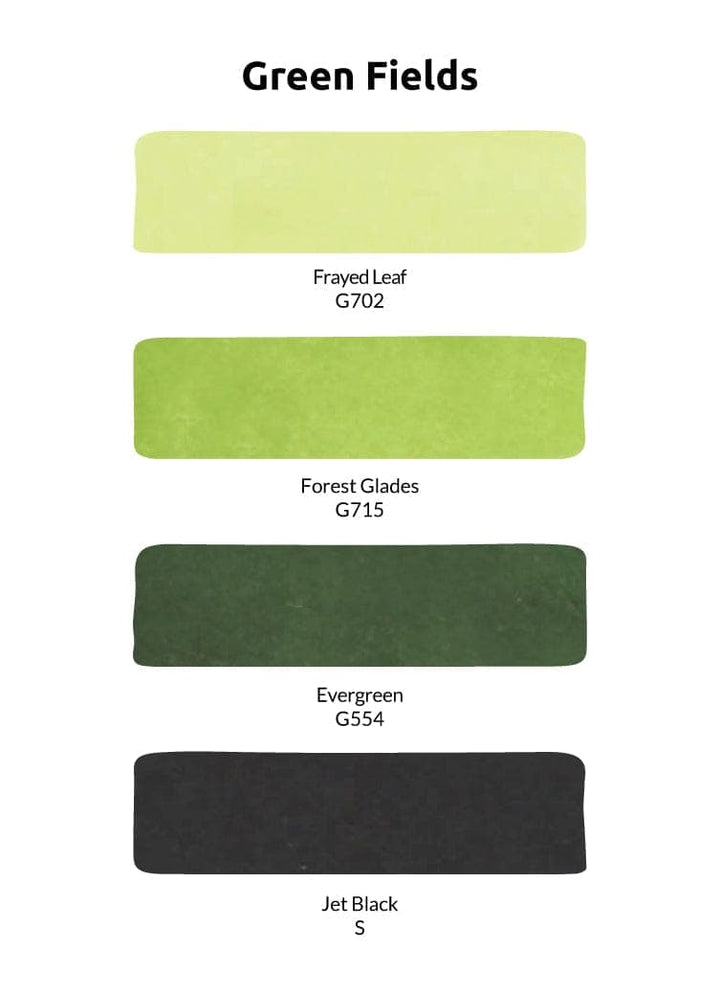 Alcohol Ink Bundle Green Fields Alcohol Ink