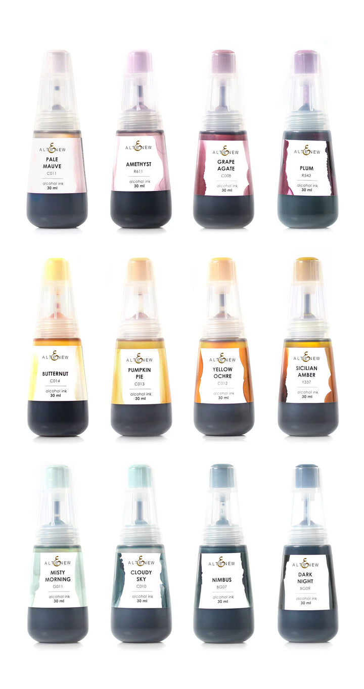 Alcohol Ink Bundle Space Garden 12 Artist Alcohol Ink Set I Bundle