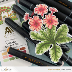 Alcohol Marker & Alcohol Ink Bundle Cottage Garden Artist Alcohol Markers Set & Alcohol Ink Bundle