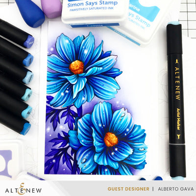 Alcohol Marker & Alcohol Ink Bundle Cottage Garden Artist Alcohol Markers Set & Alcohol Ink Bundle