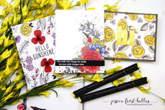 Alcohol Marker & Alcohol Ink Bundle English Country Garden Artist Alcohol Markers Set C & Alcohol Ink (12 Colors)