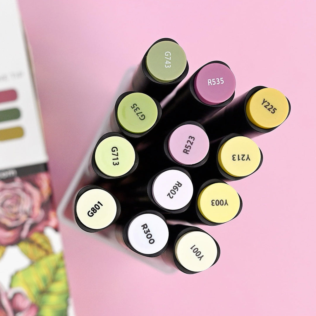 Alcohol Marker & Alcohol Ink Bundle Firewood Garden Artist Alcohol Markers Set & Alcohol Ink Bundle