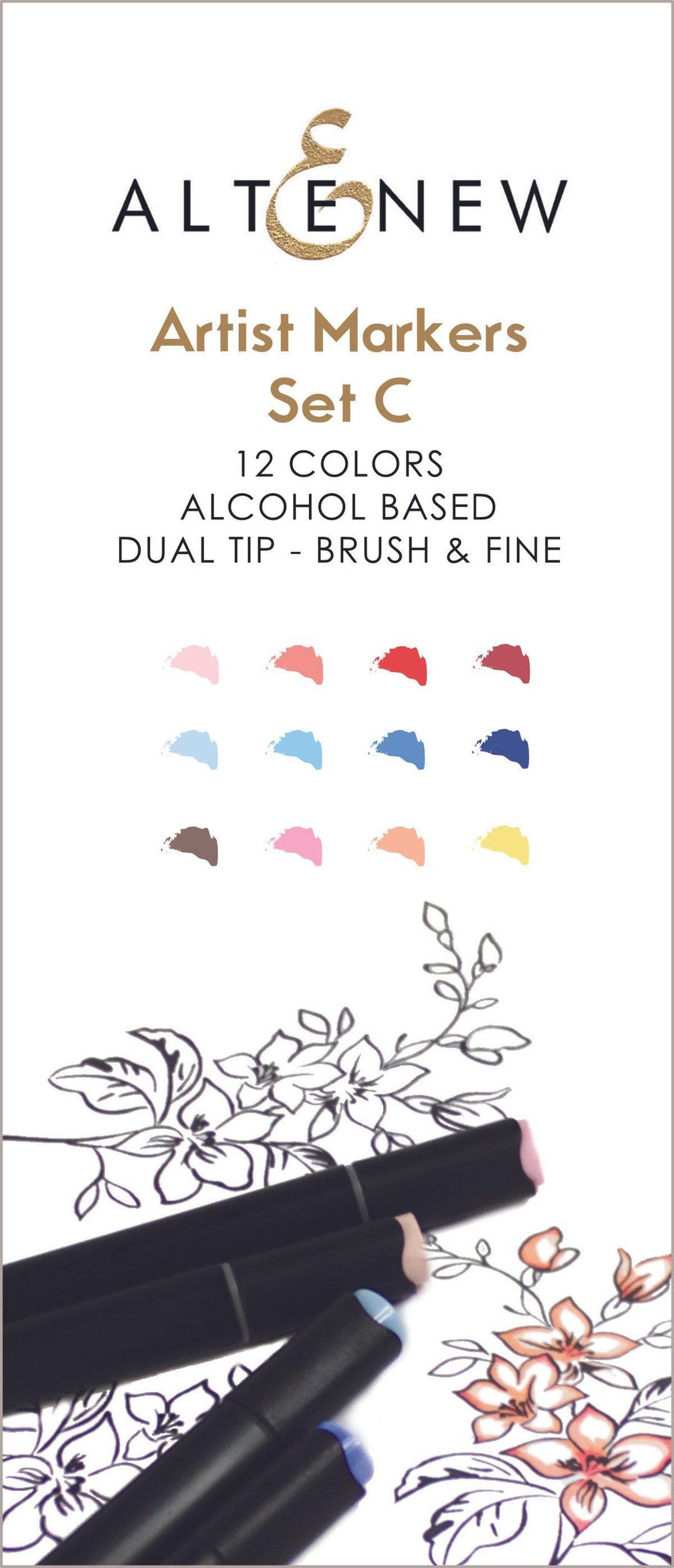 Alcohol Marker Bundle Artist Alcohol Markers Bundle (48 Colors)