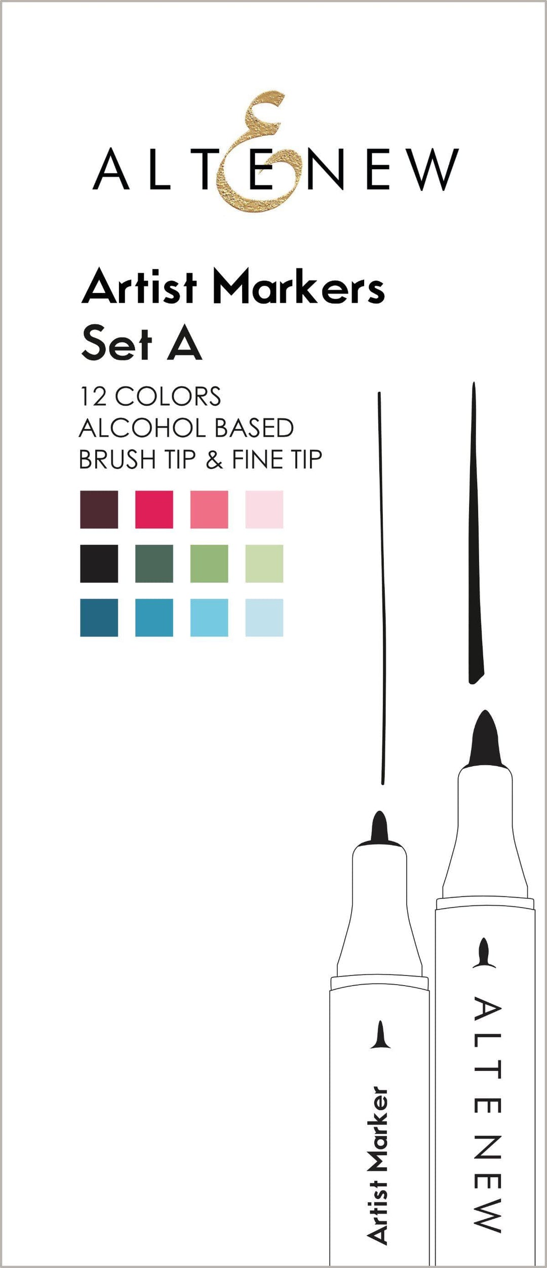 Alcohol Marker Bundle Artist Alcohol Markers Bundle (48 Colors)