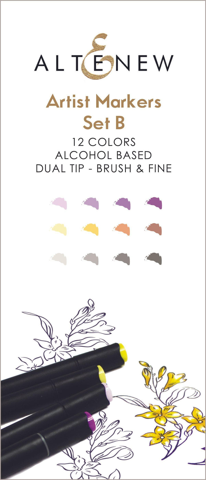 Alcohol Marker Bundle Artist Alcohol Markers Bundle (48 Colors)