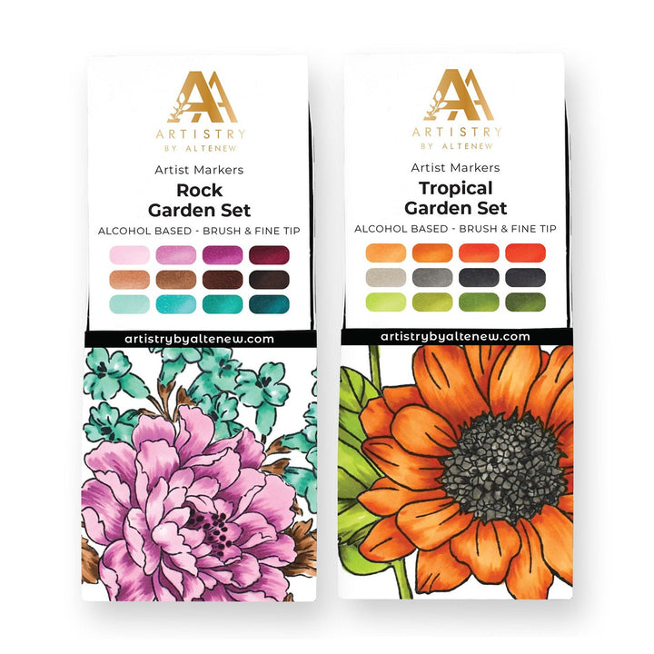 Alcohol Marker Bundle Garden Love 24 Artist Alcohol Markers Bundle