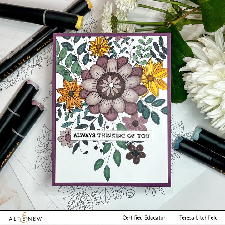 Alcohol Marker Bundle Island Garden & Space Garden Artist Alcohol Markers Bundle