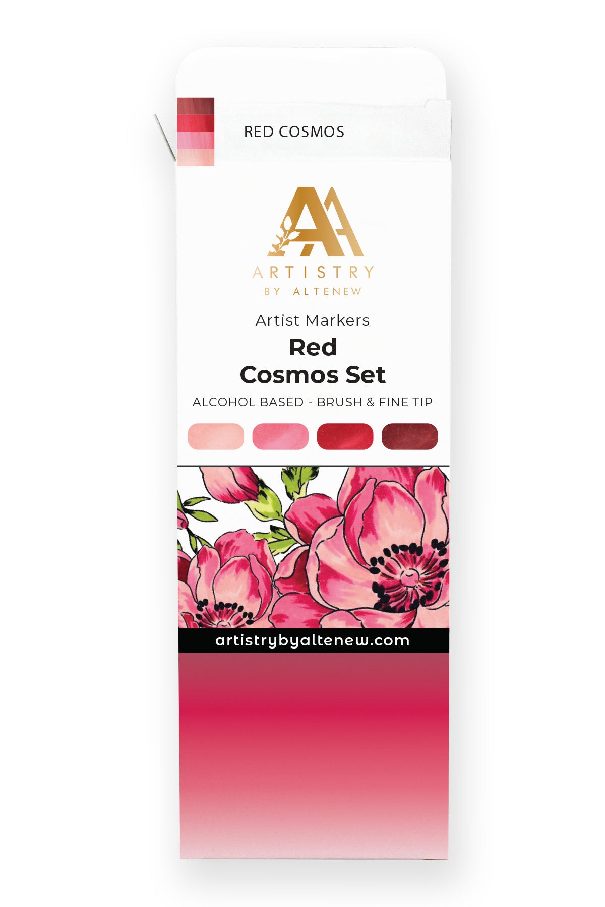 Alcohol Markers Artist Alcohol Markers Red Cosmos Set