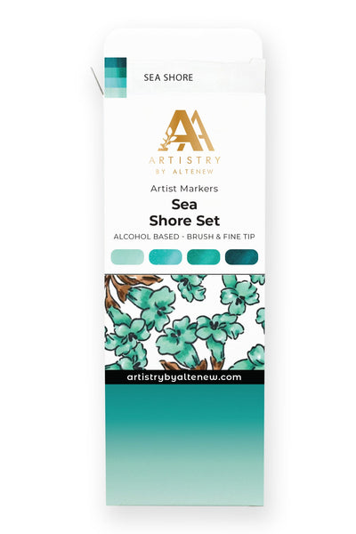 Alcohol Markers Artist Alcohol Markers Sea Shore Set