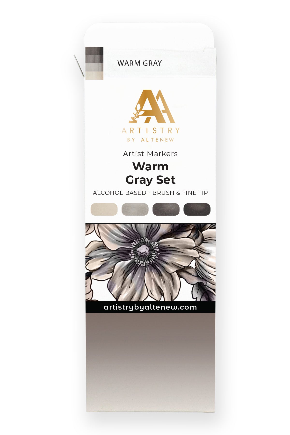 Alcohol Markers Artist Alcohol Markers Warm Gray Set