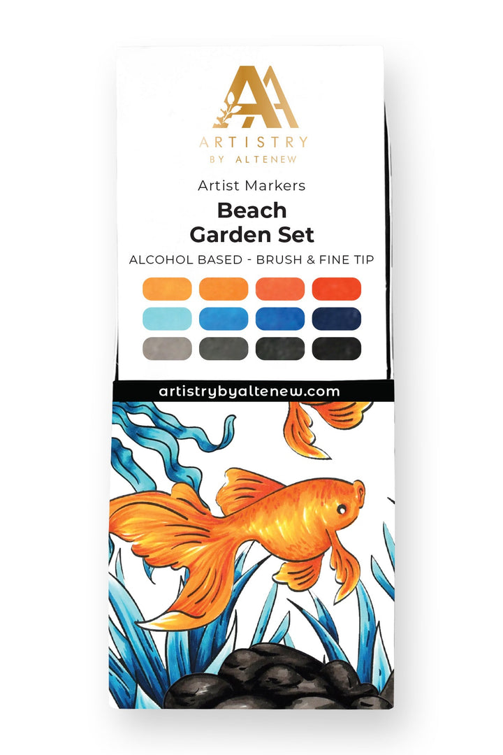 Alcohol Markers Beach Garden Artist Alcohol Markers Set K