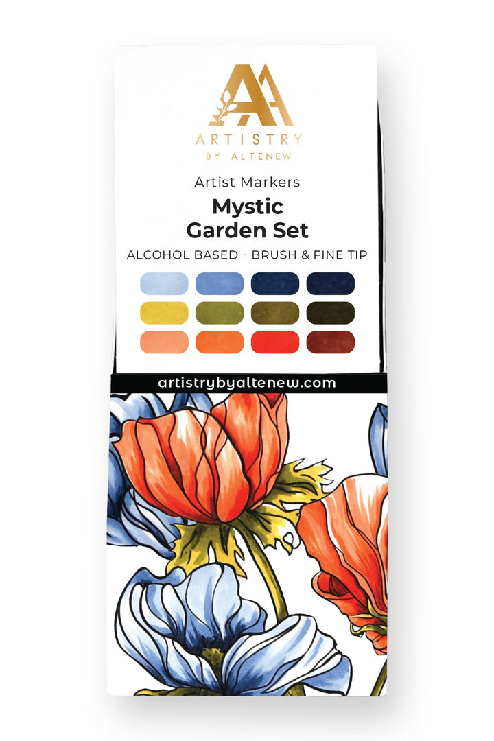 Alcohol Markers Mystic Garden Artist Alcohol Markers Set J