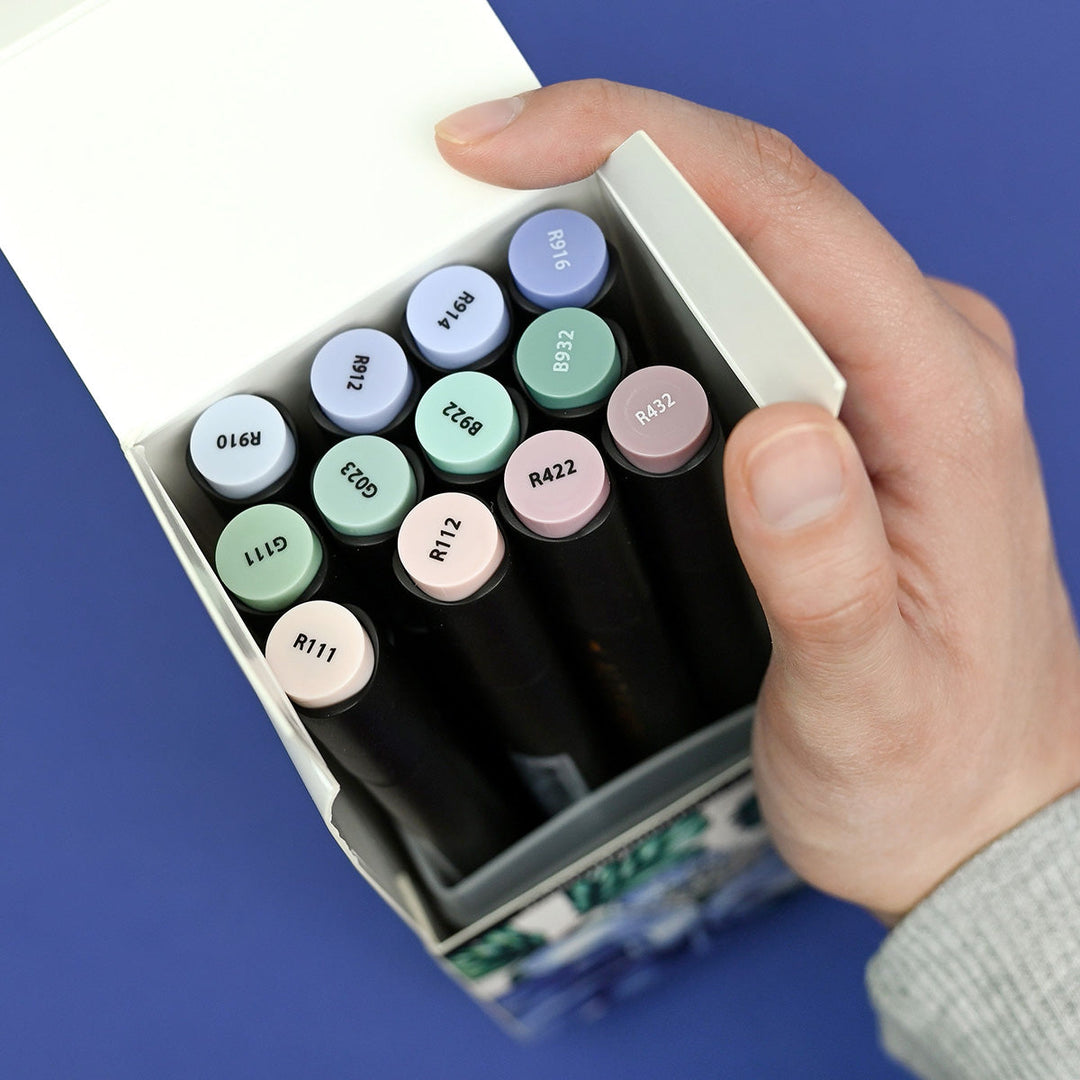 Alcohol Markers Woodland Garden Artist Alcohol Markers Set L