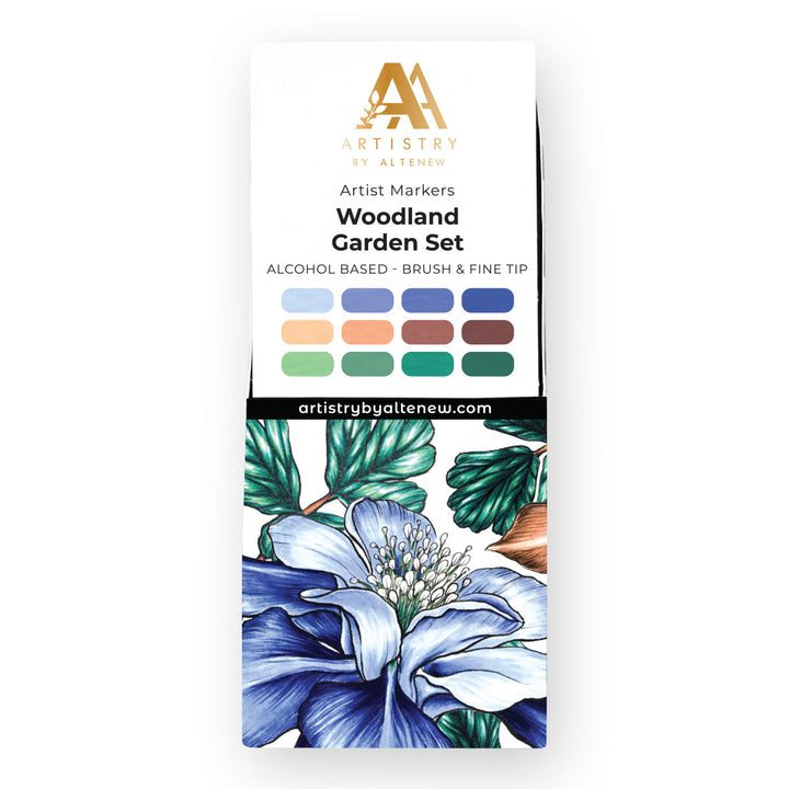 Alcohol Markers Woodland Garden Artist Alcohol Markers Set L