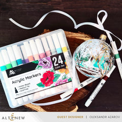 Art Materials Acrylic Marker 24 Color Set - Vol. 1