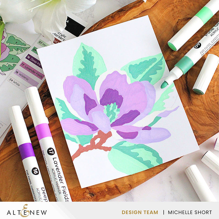 Art Materials Acrylic Marker 24 Color Set - Vol. 1