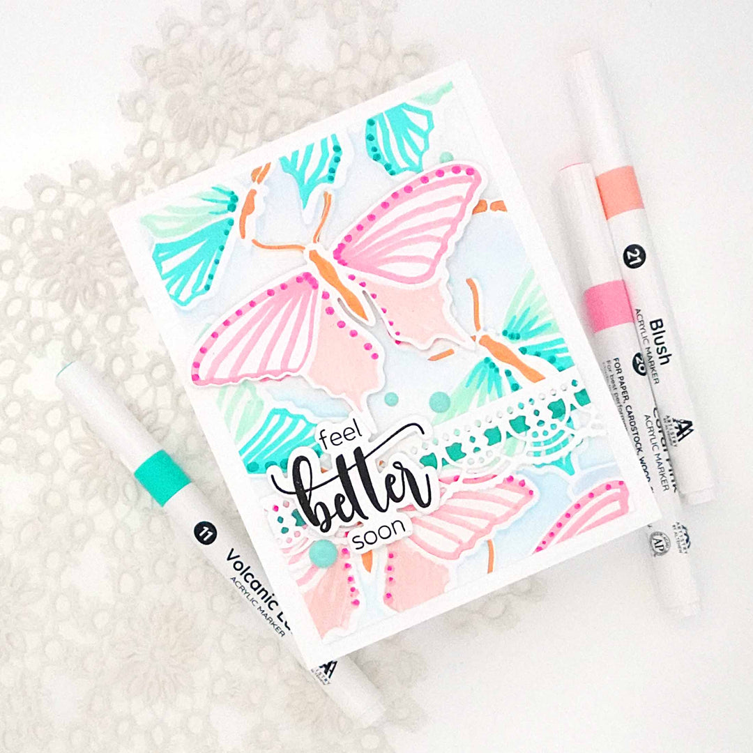 Art Materials Acrylic Marker 24 Color Set - Vol. 1