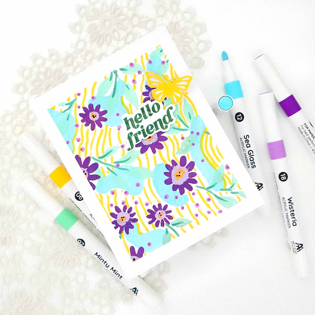 Art Materials Acrylic Marker 24 Color Set - Vol. 1