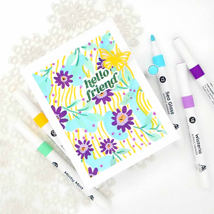 Art Materials Acrylic Marker 24 Color Set - Vol. 1