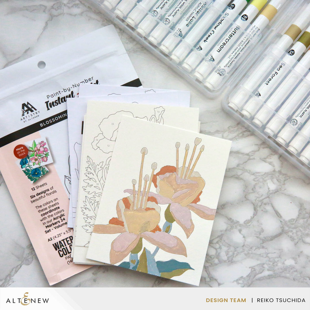 Art Materials Acrylic Marker 24 Color Set - Vol. 2