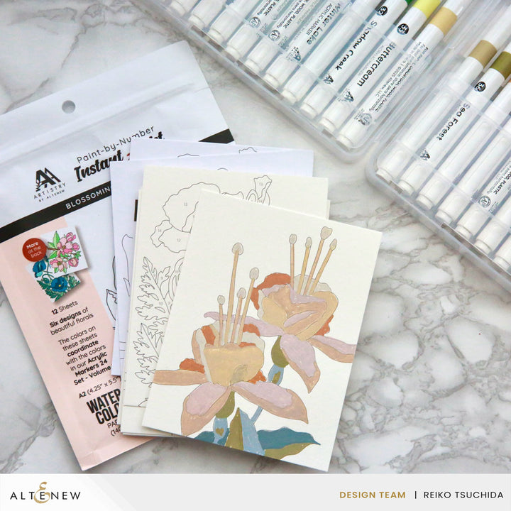 Art Materials Acrylic Marker 24 Color Set - Vol. 2