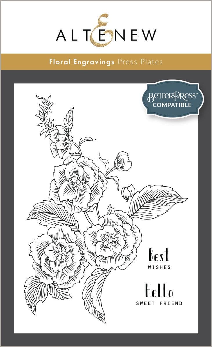 Betterpress Plate Bundle Delightful Blossoms Press Plate Bundle