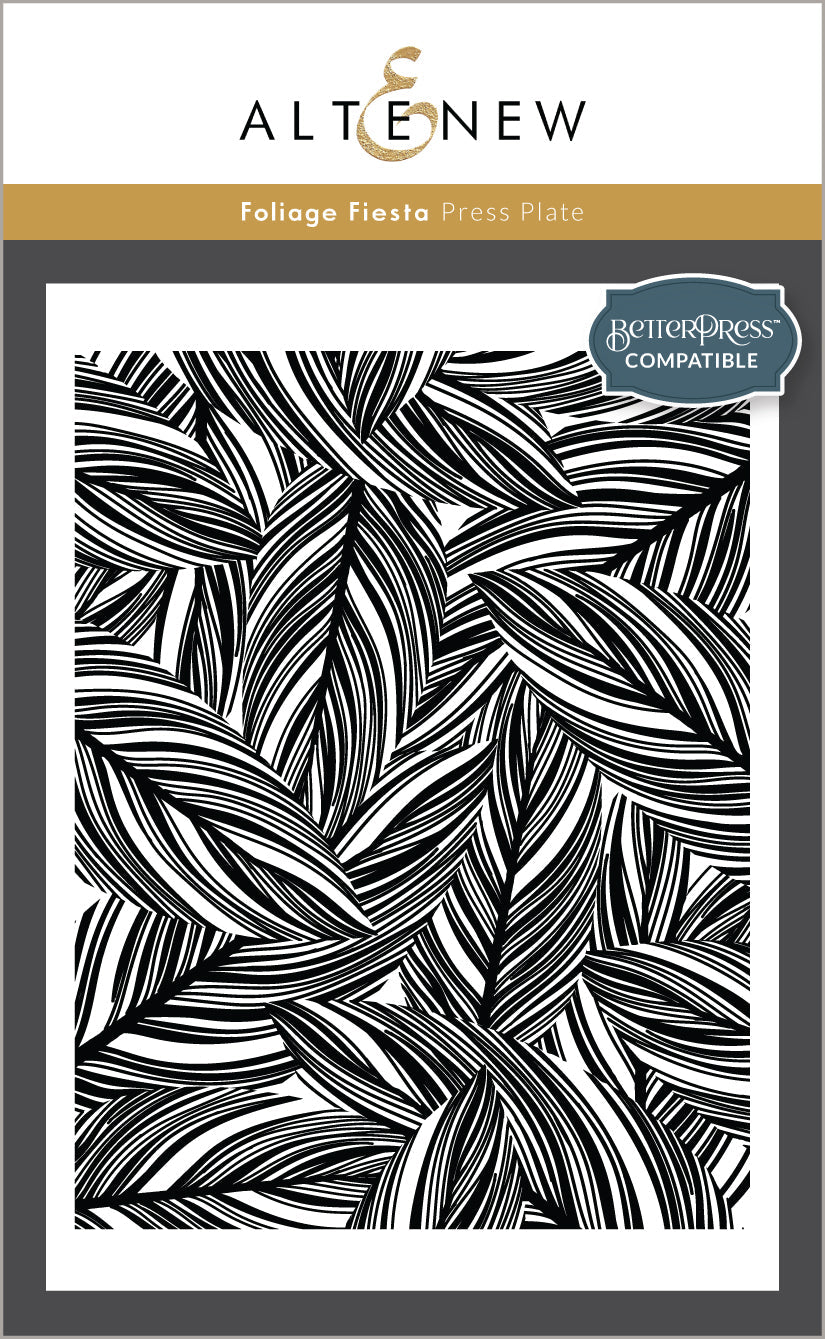 Betterpress Plate Bundle Leafy Luxe Press Plate Bundle