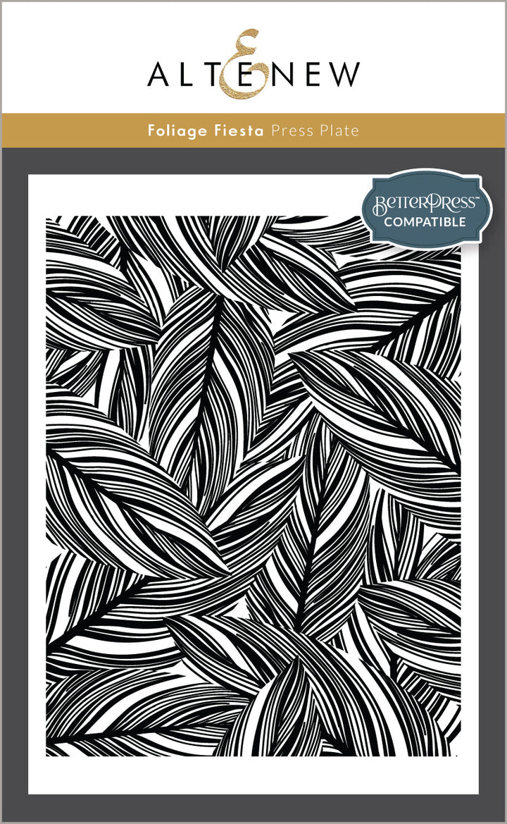 Betterpress Plate Bundle Leafy Luxe Press Plate Bundle