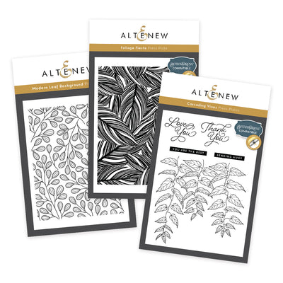 Betterpress Plate Bundle Leafy Luxe Press Plate Bundle