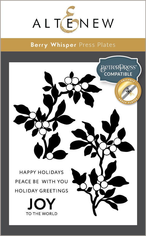 Betterpress Plates Berry Whisper Press Plate