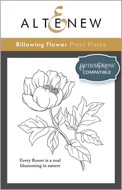 Betterpress Plates Billowing Flower Press Plates