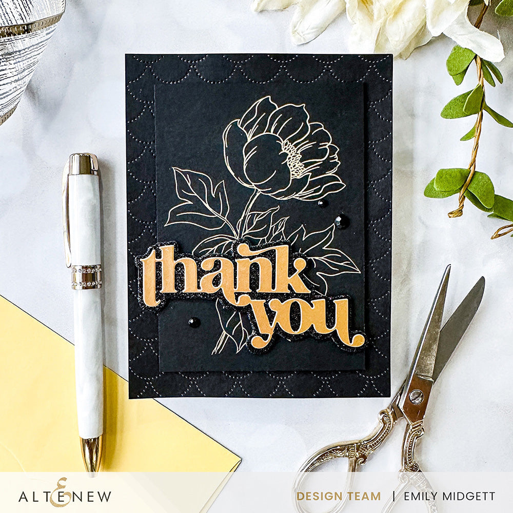 Betterpress Plates Billowing Flower Press Plates