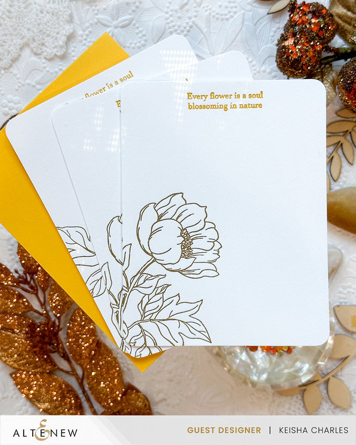 Betterpress Plates Billowing Flower Press Plates